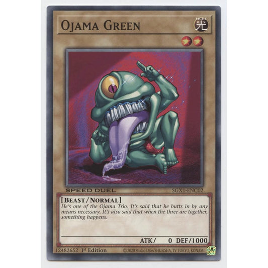 Ojama Green - SGX1-ENC02 - Common - First Edition
