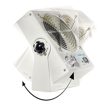 HOZAN Ionizer Static Eliminator DC Type Tabletop Ionizer Compact yet firmly removes static electricity over a wide area with large air volume F-93