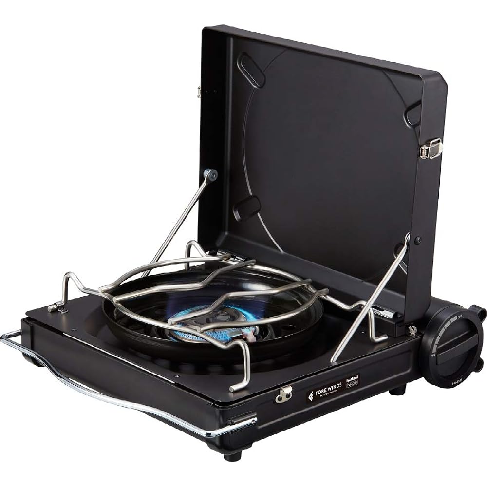 FORE WINDS Lux Camp Stove Black FW-LS01-BK Fuel Type Gas (Black)