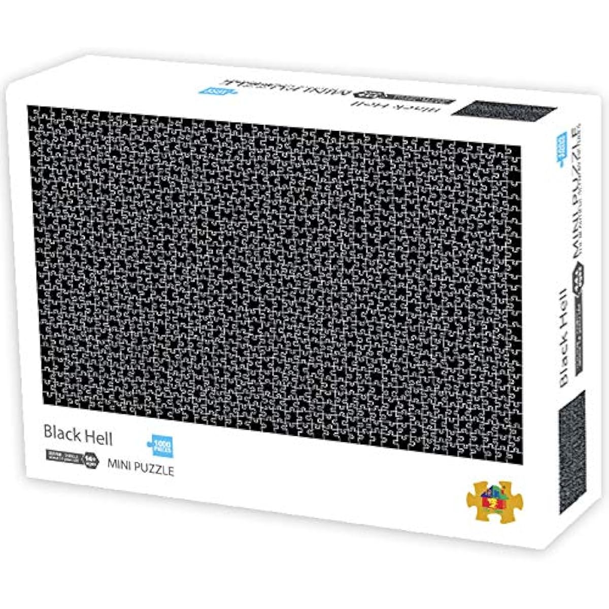 Mini Jigsaw Puzzle 1000 Piece Difficult Black Micro Jigsaw Puzzle for Adults Size 42.5 X 30cm