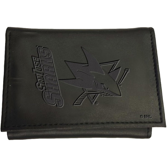 Team Sports America Leather San Jose Sharks Tri-Fold Wallet