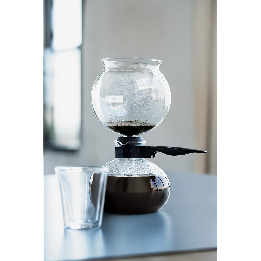 BODUM Bodum Coffee Maker Siphon PEBO Pebo Siphon Coffee Maker 1000ml Black Plastic Filter Glass Beaker Direct Fire Coffee [Genuine Product] 1208-01 BODUM Bodum Coffee Maker Siphon PEBO Pebo Siphon Coffee Maker 1000ml Black Plastic Filter Glass Beaker Dir