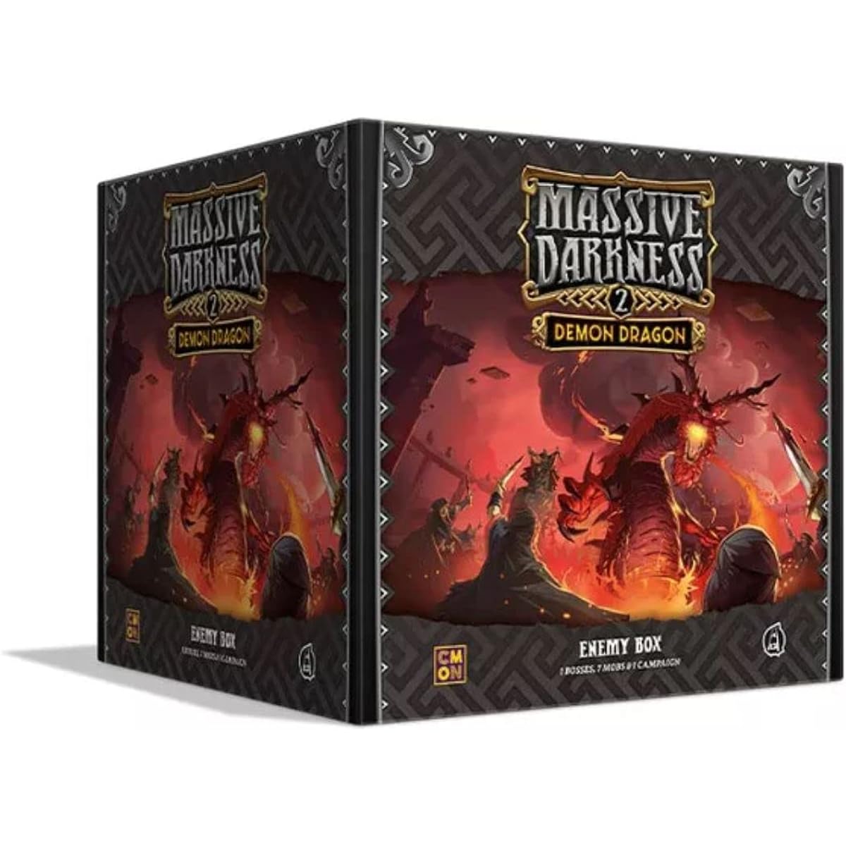 Guillotine Games Massive Darkness 2 Demon Dragon Enemies & Campaign Box