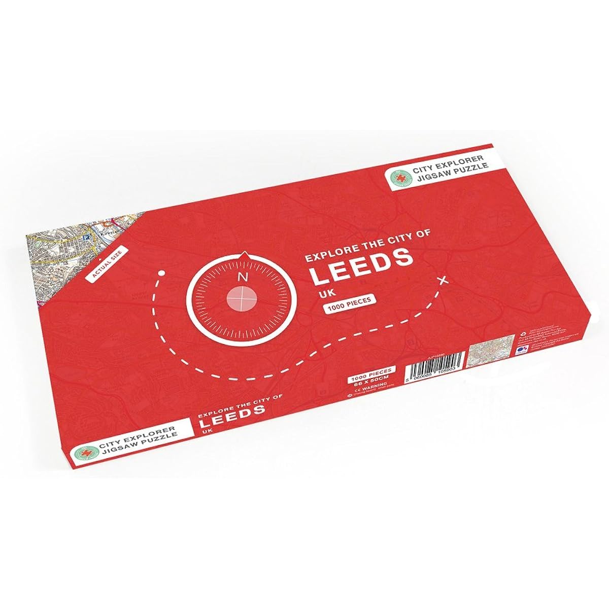 Leeds City Map 1000 Piece Jigsaw Puzzle