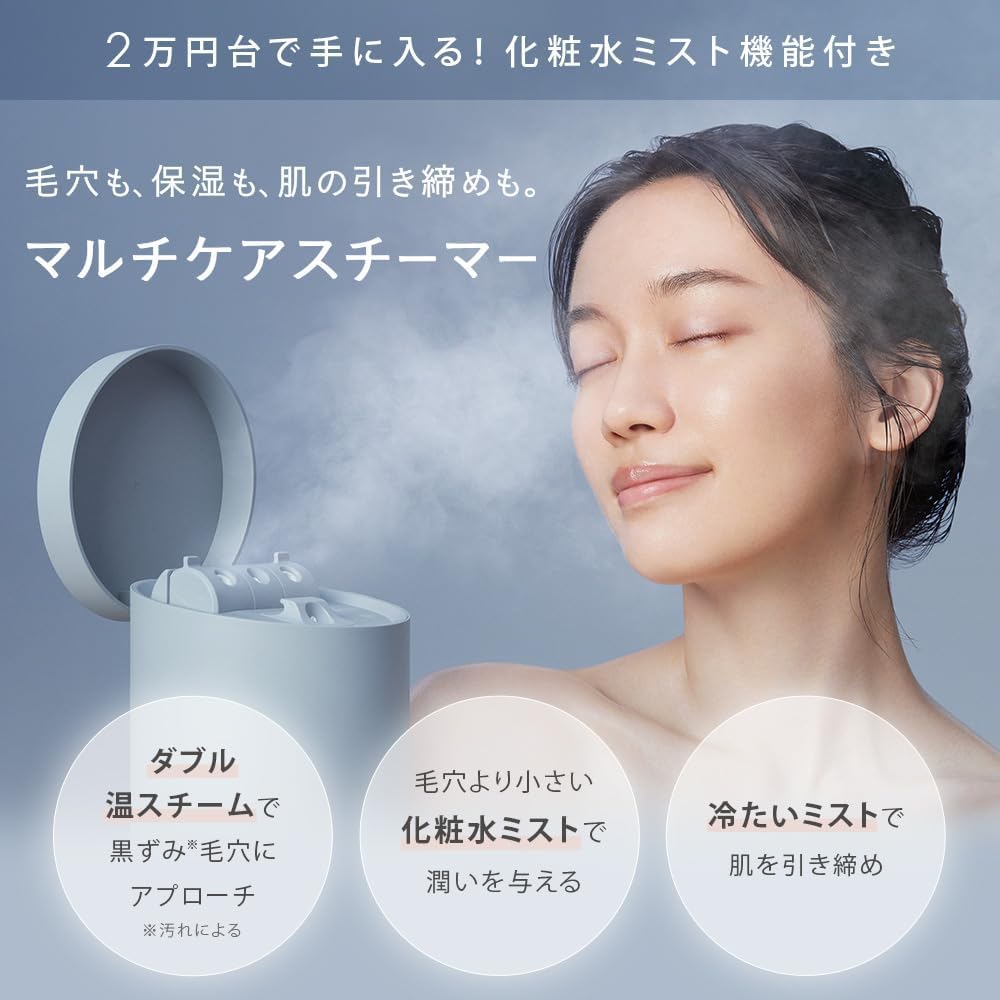 SALONIA | Pure Bright Steamer Beauty Face Steamer Facial Equipment Lotion Mist Skin Care SAL22207SL