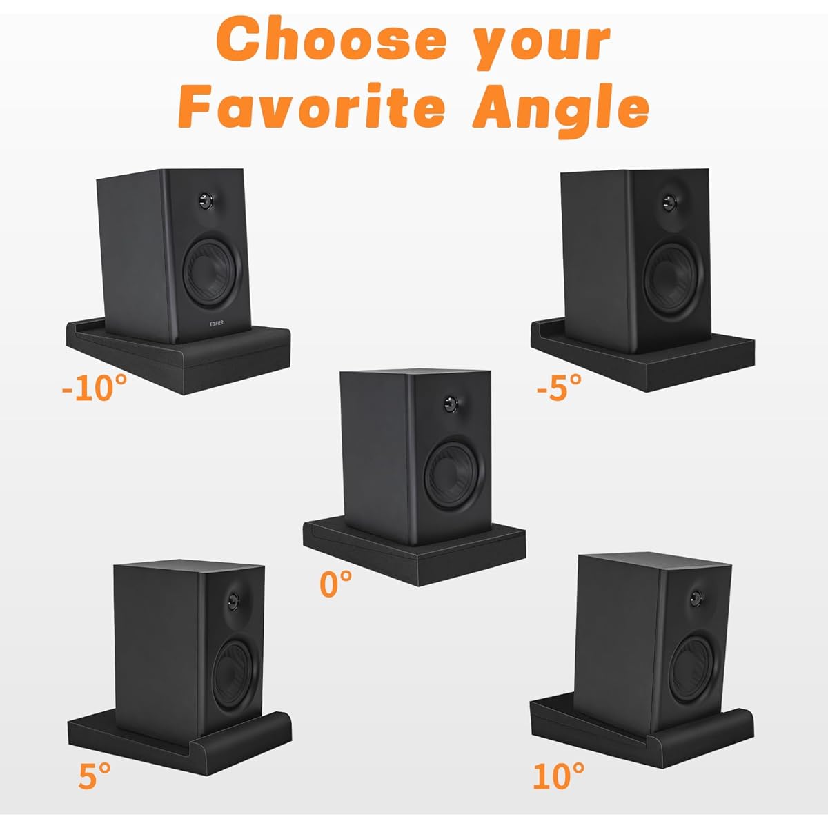 2 Pack Studio Monitor Isolation Pads, High Density Acoustic Foam, Sound Isolation Pads for 5" Monitors, 1.6" x 7.5" x 11", Fits Most Desktop Speakers and Studio Monitors (Isolation Pads, 2 Pack)