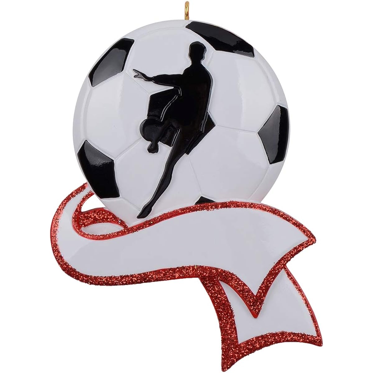 Soccer Boy Ornament - Personalized Soccer Ball Christmas Tree Ornament 2023 - Cool Soccer Christmas Anniversary Gift for Boys, Grandchildren, Team Players, Sports Fans