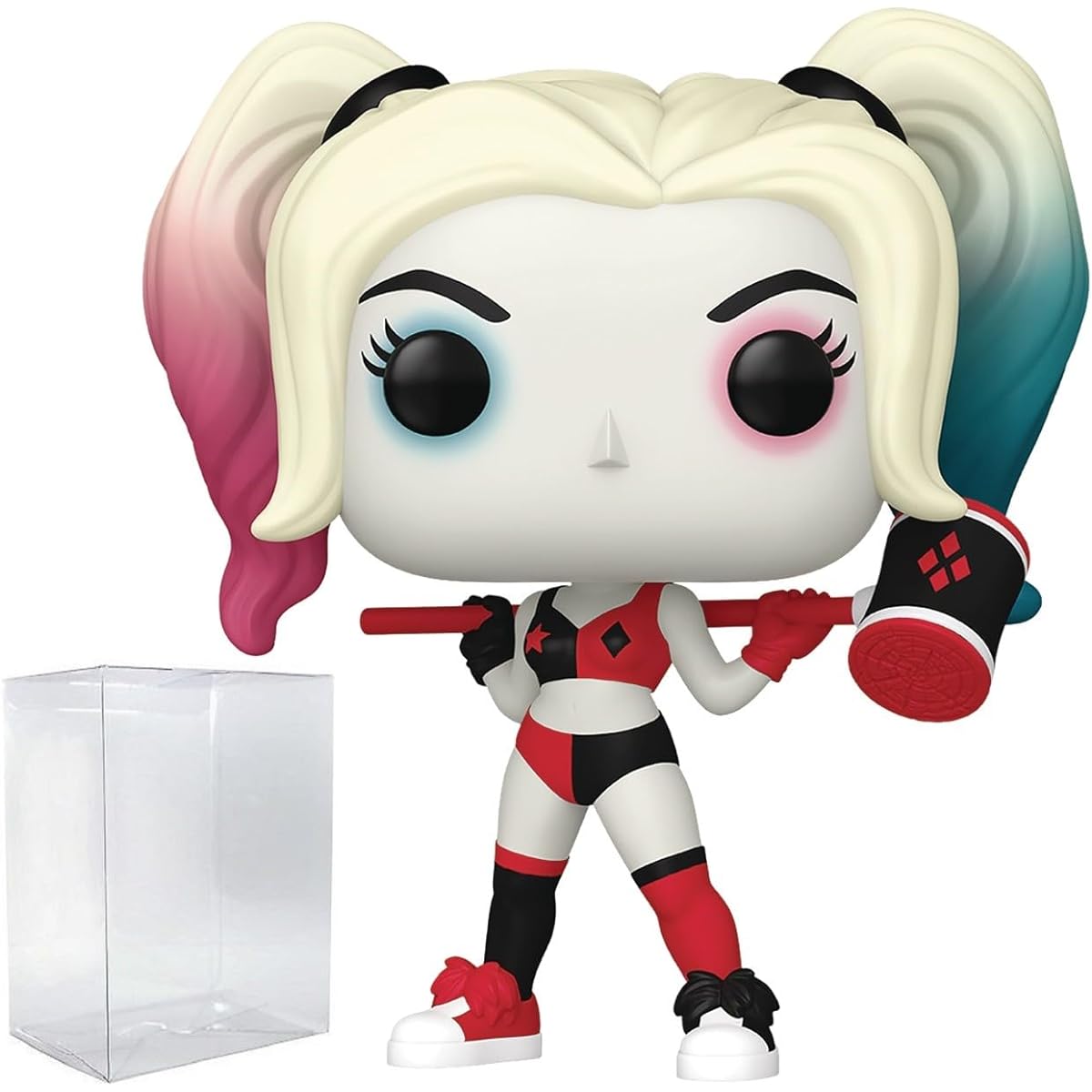 POP DC Heroes: Harley Quinn The Animated Series - Harley Quinn Funko Vinyl Figure (Includes Compatible Box Protector Case), Multicolor 3.75"