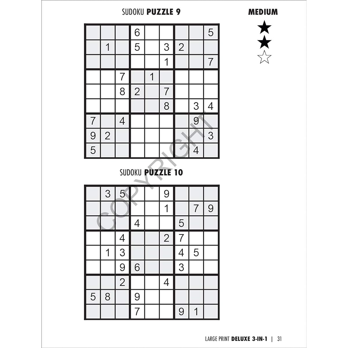 25 Pack: Large Print 3-in-1 Puzzle Book for Seniors Large Print Word Search Book for Adults Large Print Puzzle Book for Seniors 48 Word Search Crossword & Sudoku Puzzles