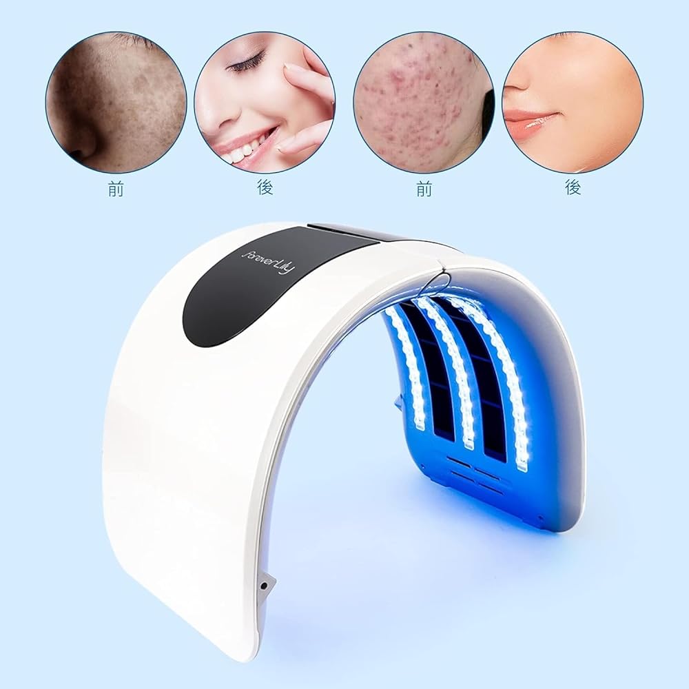 LIARTY Light Beauty LED Beauty Device Photon 7 Color LED Light Facial Mask Collagen Machine Light Beauty Device Home Facial Beauty Device Skin Care Face Care Japanese Instruction Manual Included