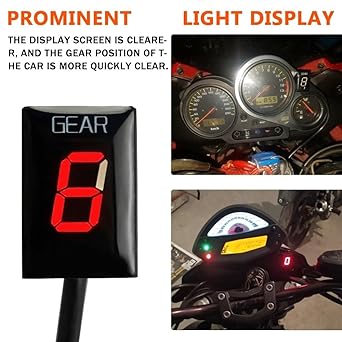 Digital Meter Display 1-6 Gear Indicator Motorcycle Accessories Gear Display Digital Meter For Kawasaki ER-6N ER6N ER 6N 2006 2007 2008 2009 2010 2011 Indicator Meter Display