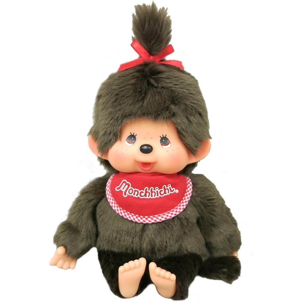 Monchhichi Premium Standard Soft Monchhichi Brown Boys L Size Height approx. 30cm 226641