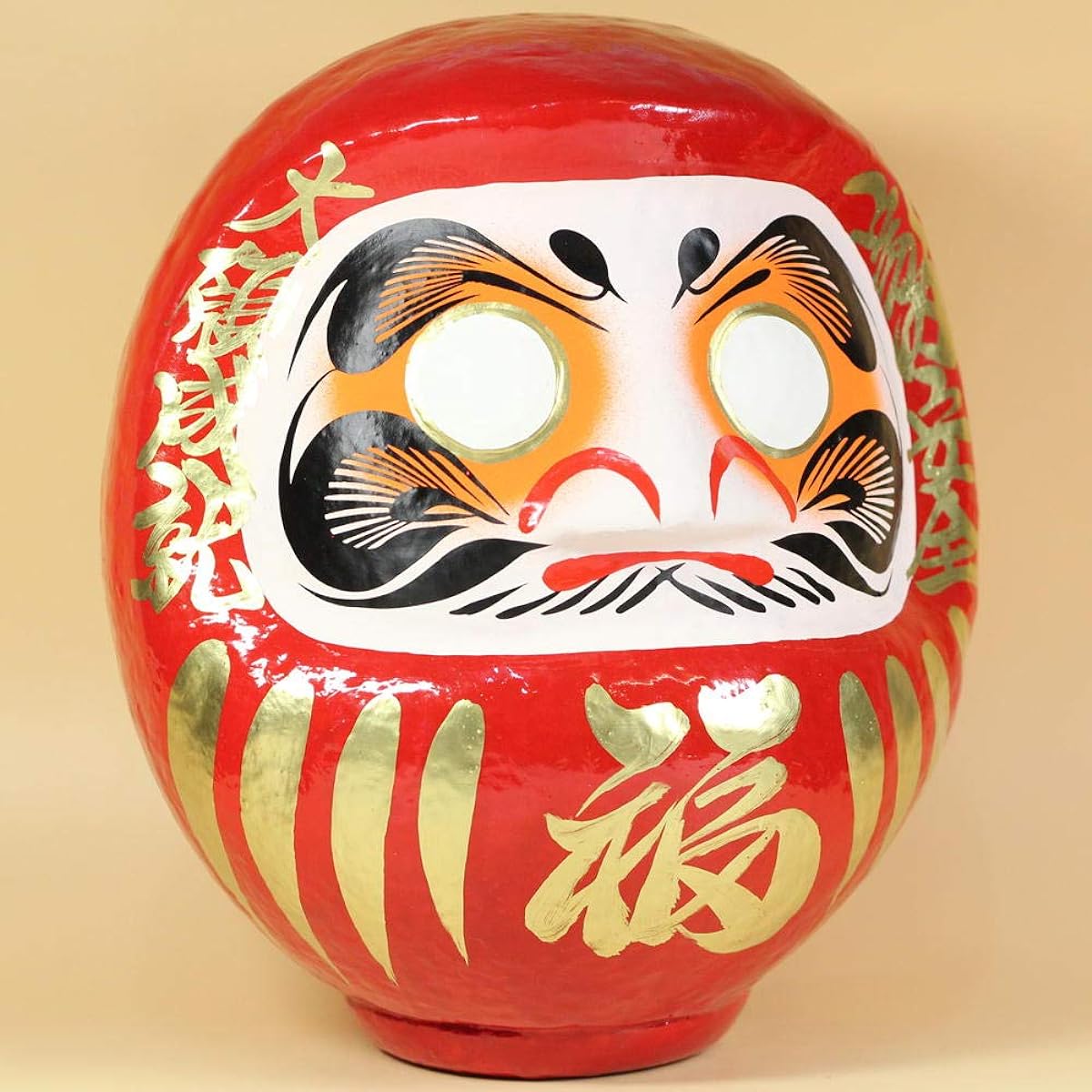 Fortune Daruma, Fortune Daruma, Daruma ornament, daruma: Fortune Daruma, red, height 24cm