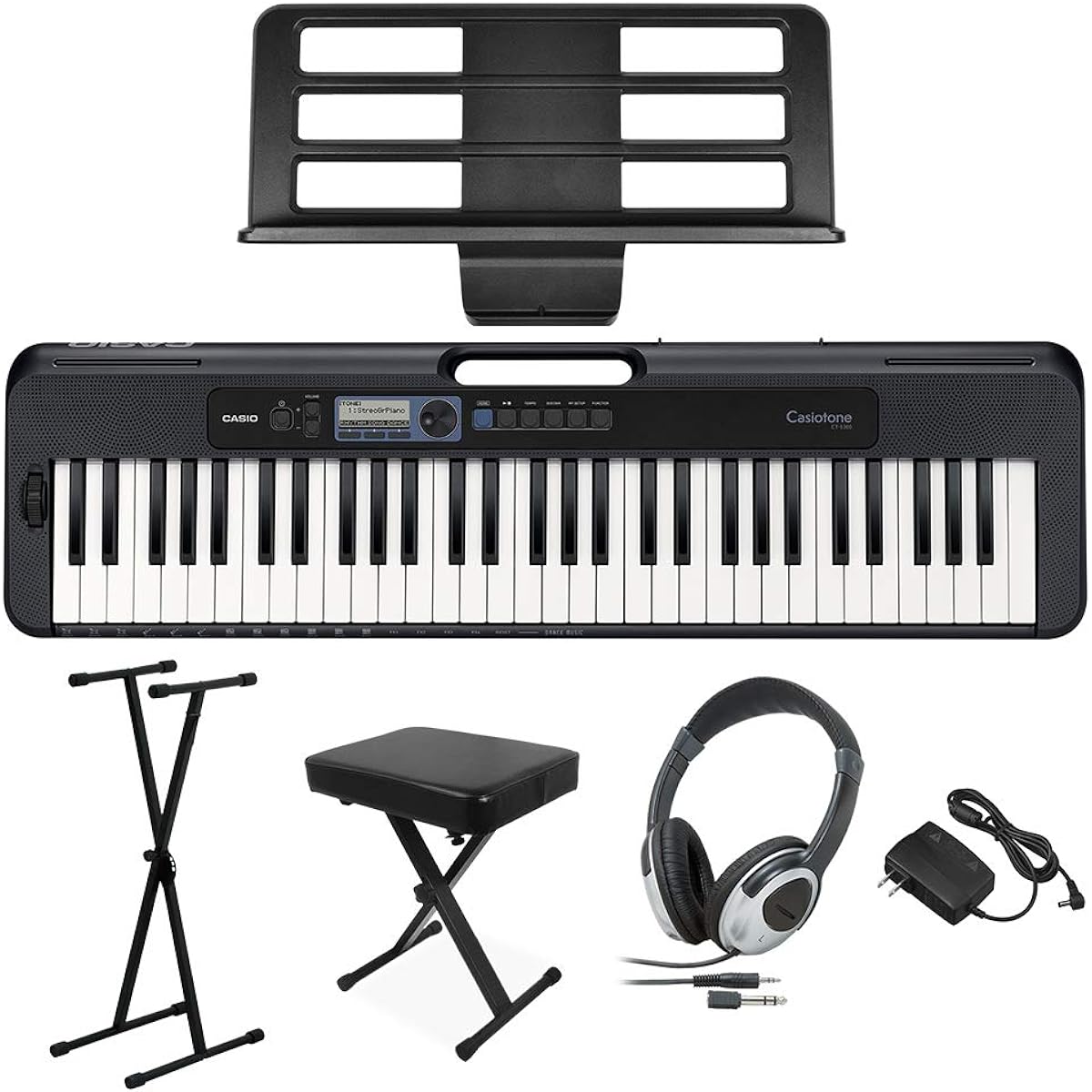 CASIO CT-S300 Stand/chair/headphone set 61 keys Casiotone keyboard electronic piano