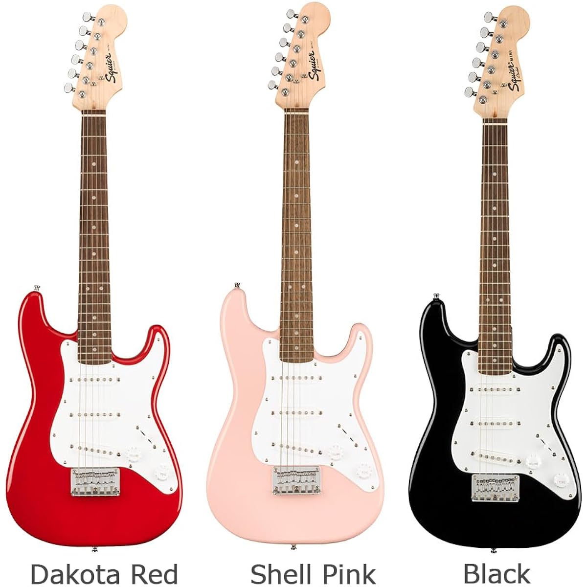 Squier by Fender Mini Stratocaster Elementary school students can play from the first grade! Kids guitar beginner set Electric guitar for children Black Mini guitar Stratocaster Squier/Squier
