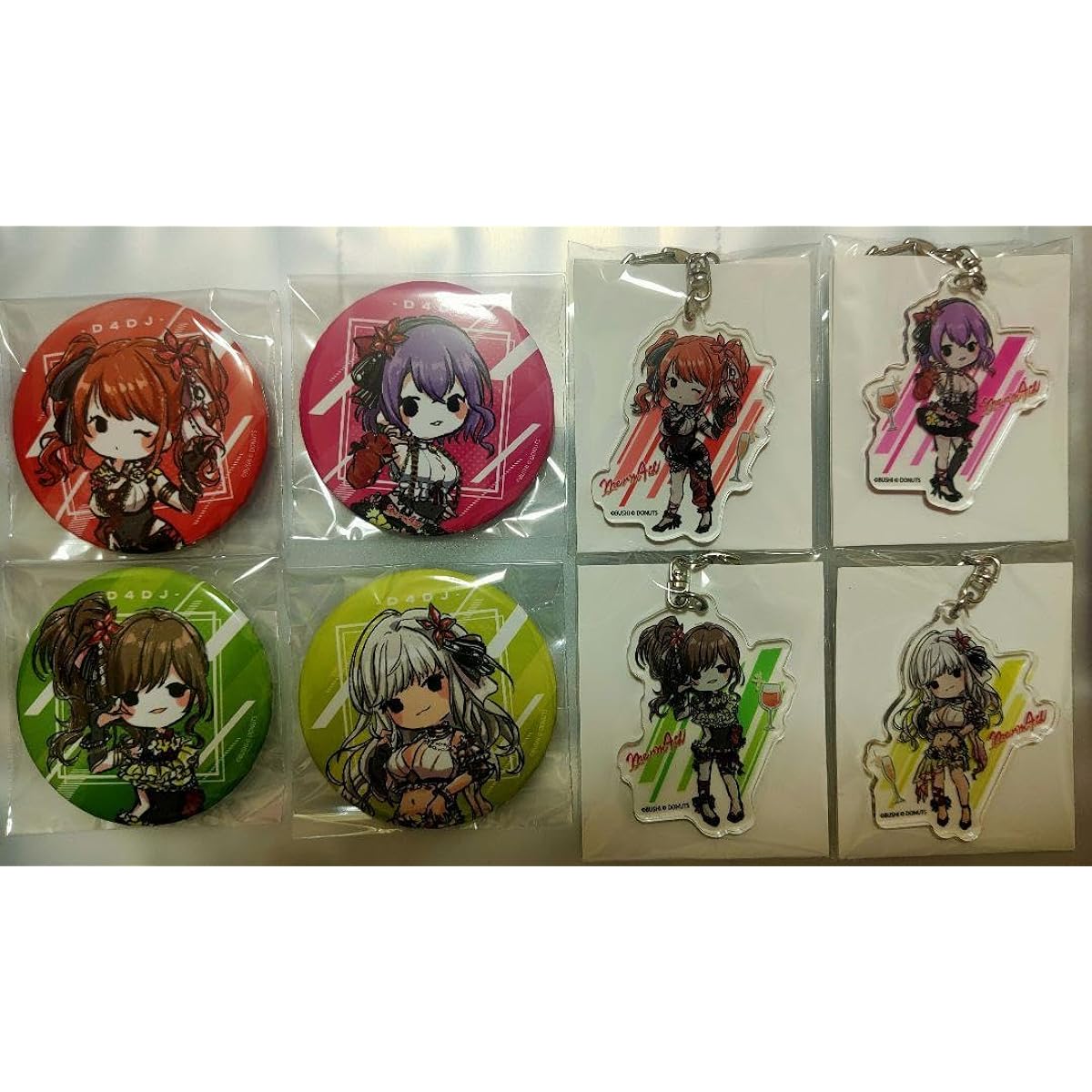 D4DJ GraffArt Illustration Merm4id Acrylic Keychain Can Badge