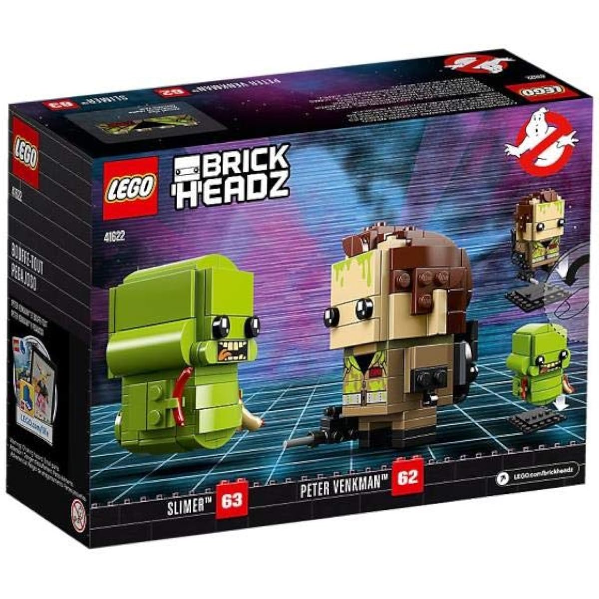 LEGO BrickHeadz Peter Venkman and Slimer 41622 Building Kit (228 Pieces) ( Exclusive)