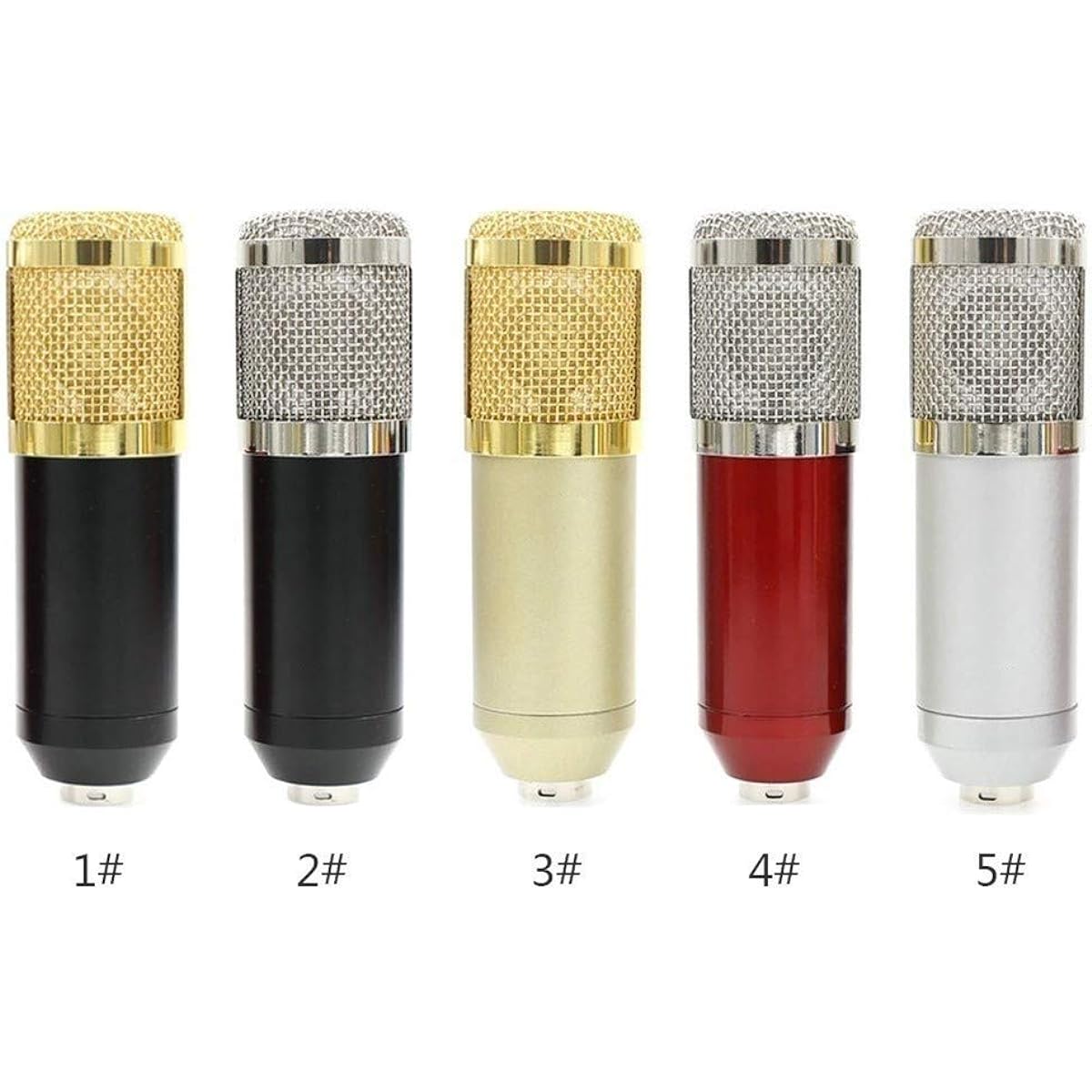 BM800 Professional Suspension Microphone Kit Manufacturer Live Stream Broadcast Recording Condenser Microphone Set (Color: Red)