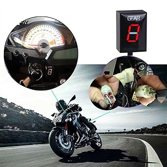 Speed Display Meter Motorcycle Gear Indicator 1-6 Speed Gear Indicator Accessories Kawasaki ER-6F KLE650 Ninja 250R Ve-rs-ys 1000 Z650