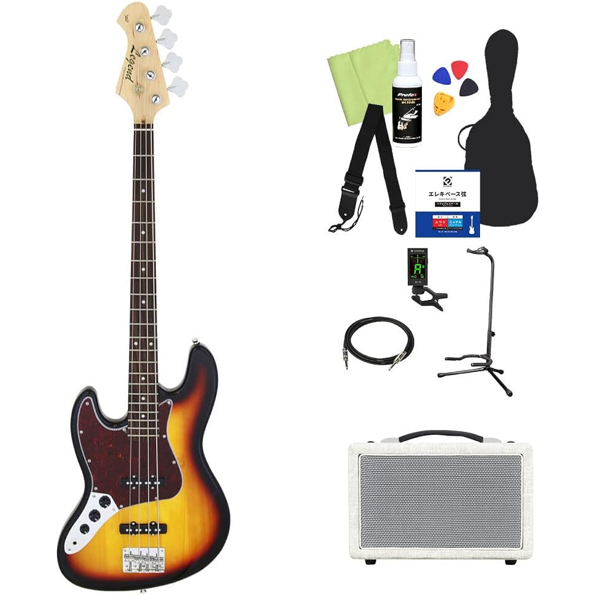 LEGEND LJB-Z L/H Bass Beginner 12-piece Set [Shimamura Music's best-selling bass amp included] TT-3TS Lefty Left-handed Legend
