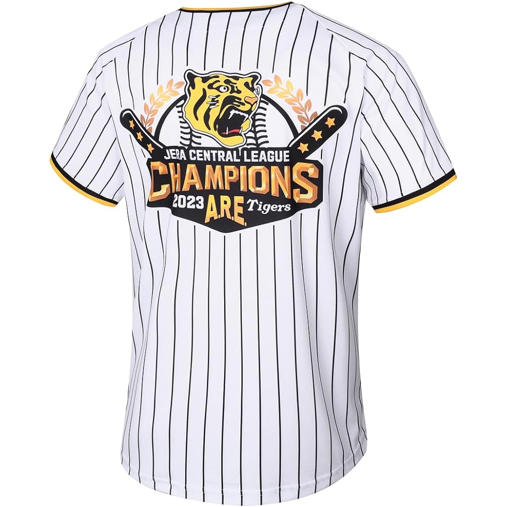 Hanshin Tigers Uniform 2023 Victory Commemorative Goods Nippon Ichi Commemorative Tiger Glory Baseball Uniform Hanshin Fan Jersey Cheer Goods Unofficial (XL)