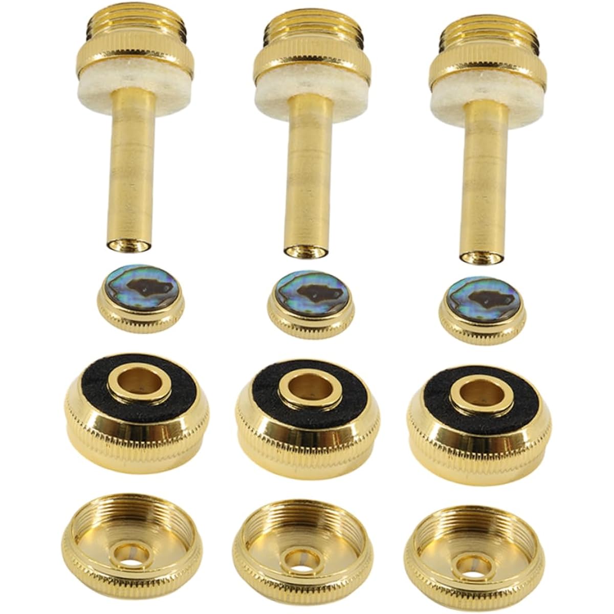 Vaguelly 3 Set Trumpet Set Tool Button Horn Trumpet Piston Button Trumpet Parts Trumpet Accessories Piston Button Buckle Piston Button S