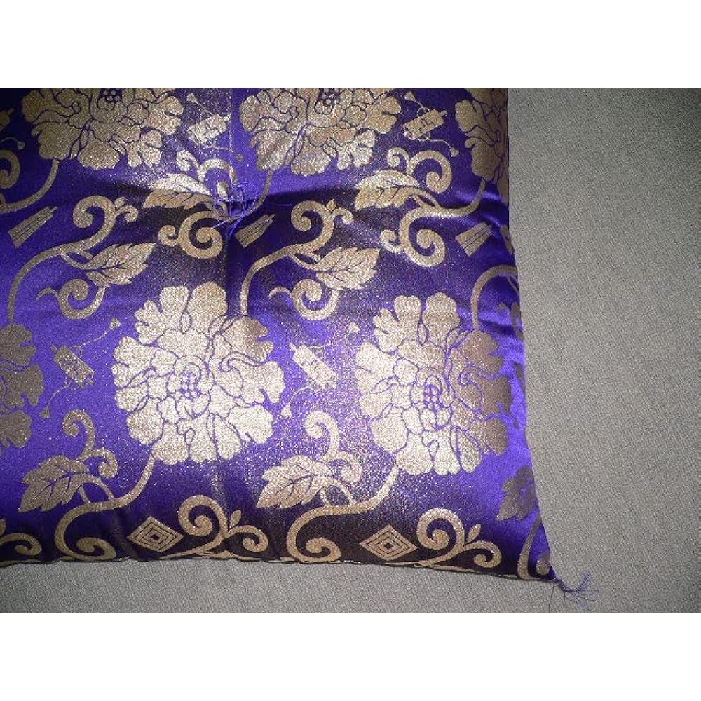 Every Bedding Factory Sanuki Zabuton Gold Lame Karakusa Gobutsu Zabuton, 1 Piece, Rui (68 x 72cm), Made in Japan, Memorial Service Zabuton, Gozen Zabuton, Buddhist Altar Zabuton