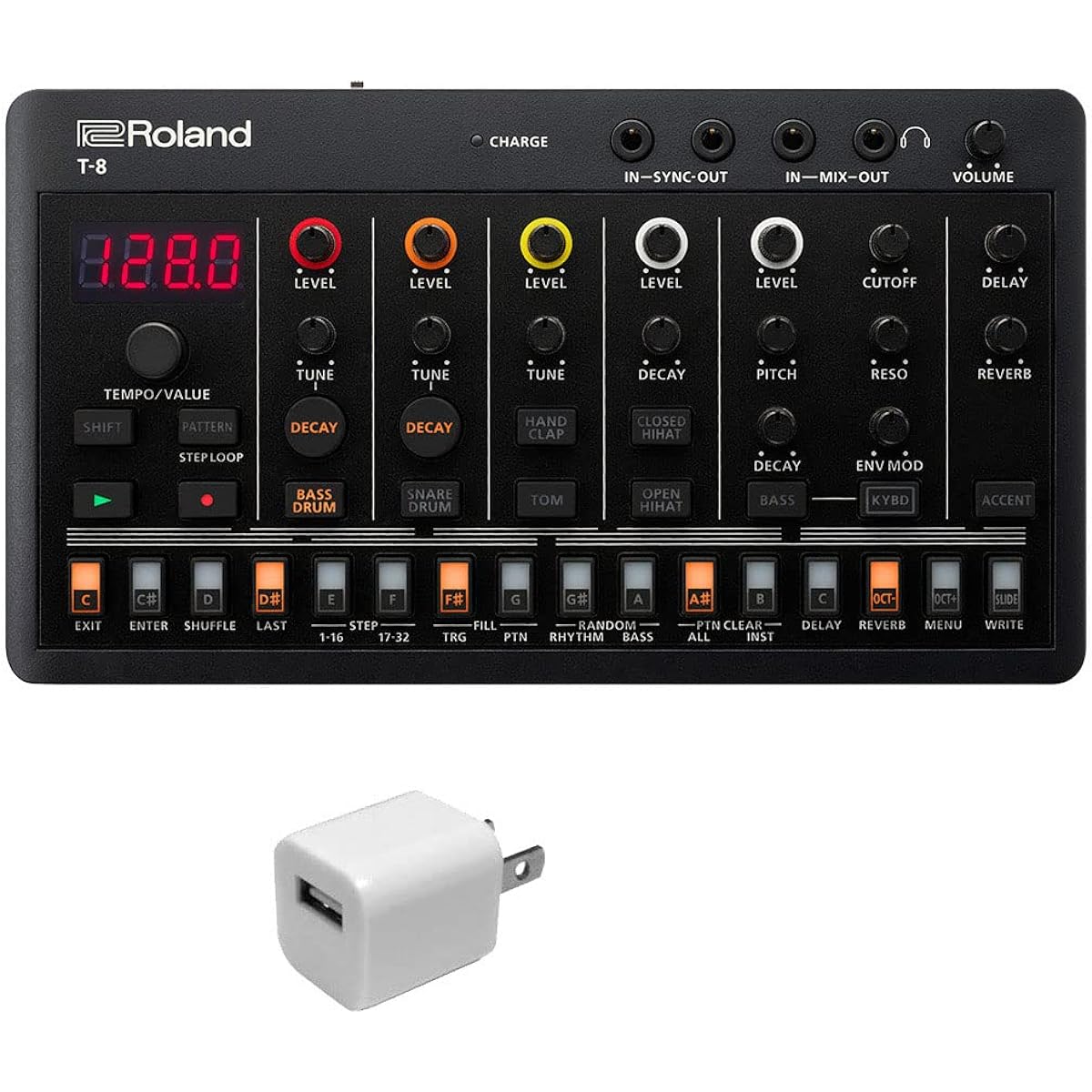 Roland AIRA Compact T-8 BEAT MACHINE + USB power adapter set Roland