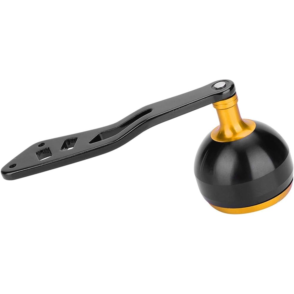 Reel handle, convenient reel handle knob, sturdy for most people (38mm black gold leiqiang single rocker arm)