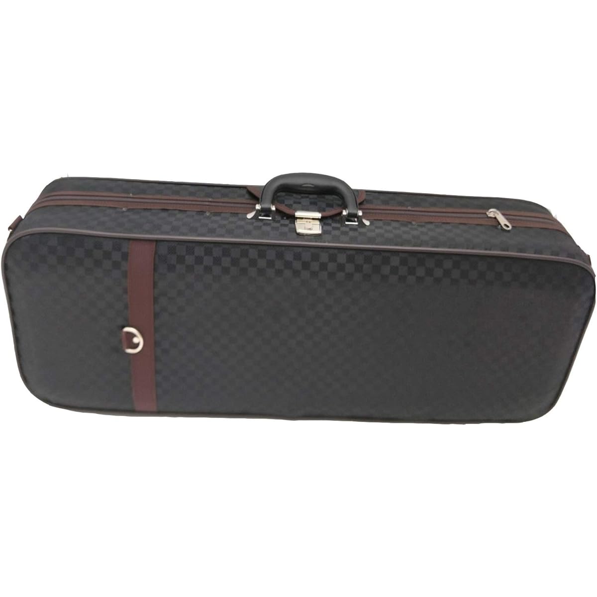 Violin Case Professional Heavy Duty Violin Case 4/4 Full Size Oval with Hygrometer Sturdy Lightweight Pressure Resistant
