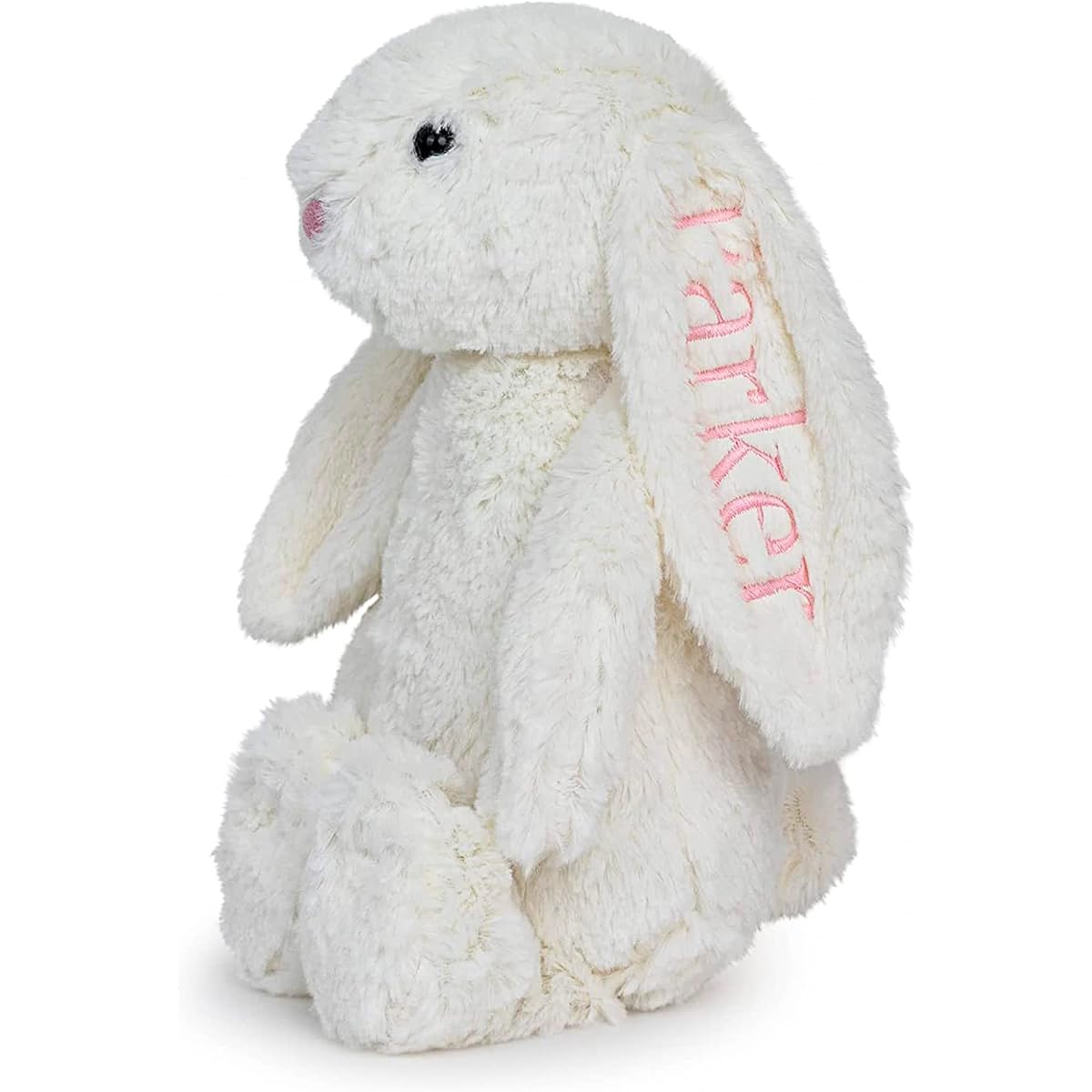 Personalized Bunny Stuffed Animal - Cute Bunny Stuffed Animal with Baby Name Embroidered - Custom Name Newborn Bunny Stuffed Animal for Baby Shower or Birthday Gift - Cream