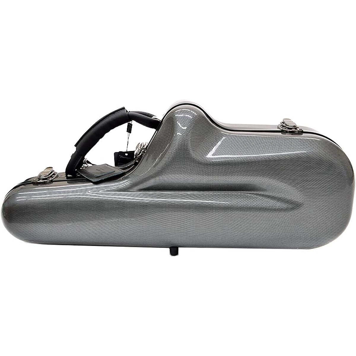 PLAYTECH Alto Saxophone Case, Polycarbonate, Black, ASCBK