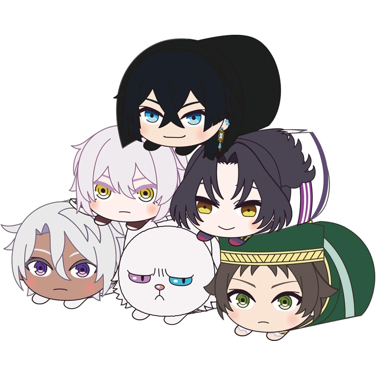 Chugai Mining Vanitas no Kakei Mochikororin Plush Mascot Box Product 6 Types 6 Pieces Approx. 80mm Made of Polyester