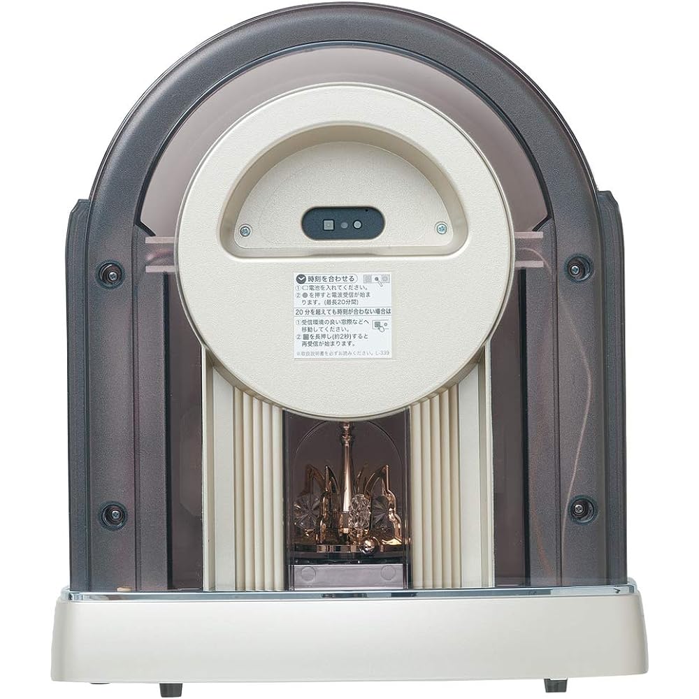 Seiko Clock Table Clock Standard Radio Clock Twin Pa Dark Brown Marble Pattern Glossy Finish BY238B SEIKO