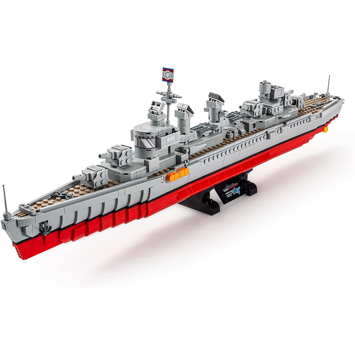 GOTIMON Fletcher Class Destroyer Building Blocks Toys Gifts for Adults and Kids (1338 Pieces)