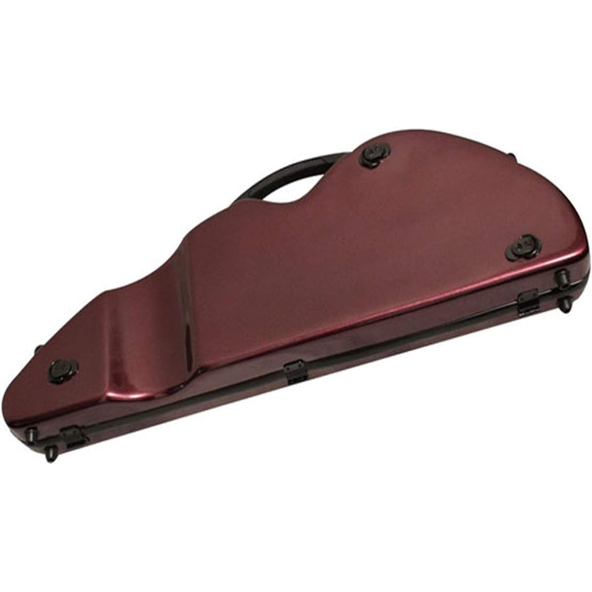 Violin Case Purple Violin Hard Case 4/4 Full Size Luxury Adjustable Strap with Hygrometer Suspension Lightweight Portable (Color: Purple, Size: 1/8)