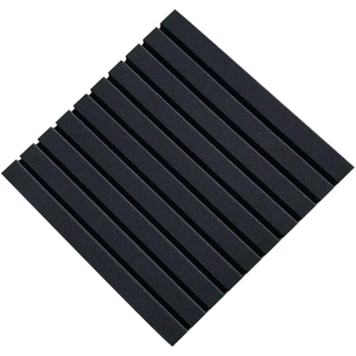Striped Acoustic Panels, Moisture Proof Fireproof Sound Absorbing Cotton Bar Club Soundproof Foam Panels 10PCS (Red) (Black)