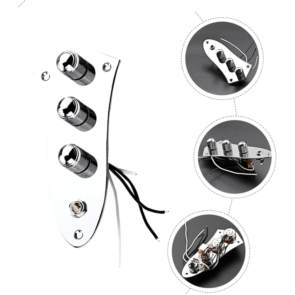 VICASKY 5pcs High Quality PCB Circuit 3 Way Guitar Control Plate Electric Guitar Accessories Professional Guitar Control Plate Guitar Wired Control Plate Guitar Parts Meta
