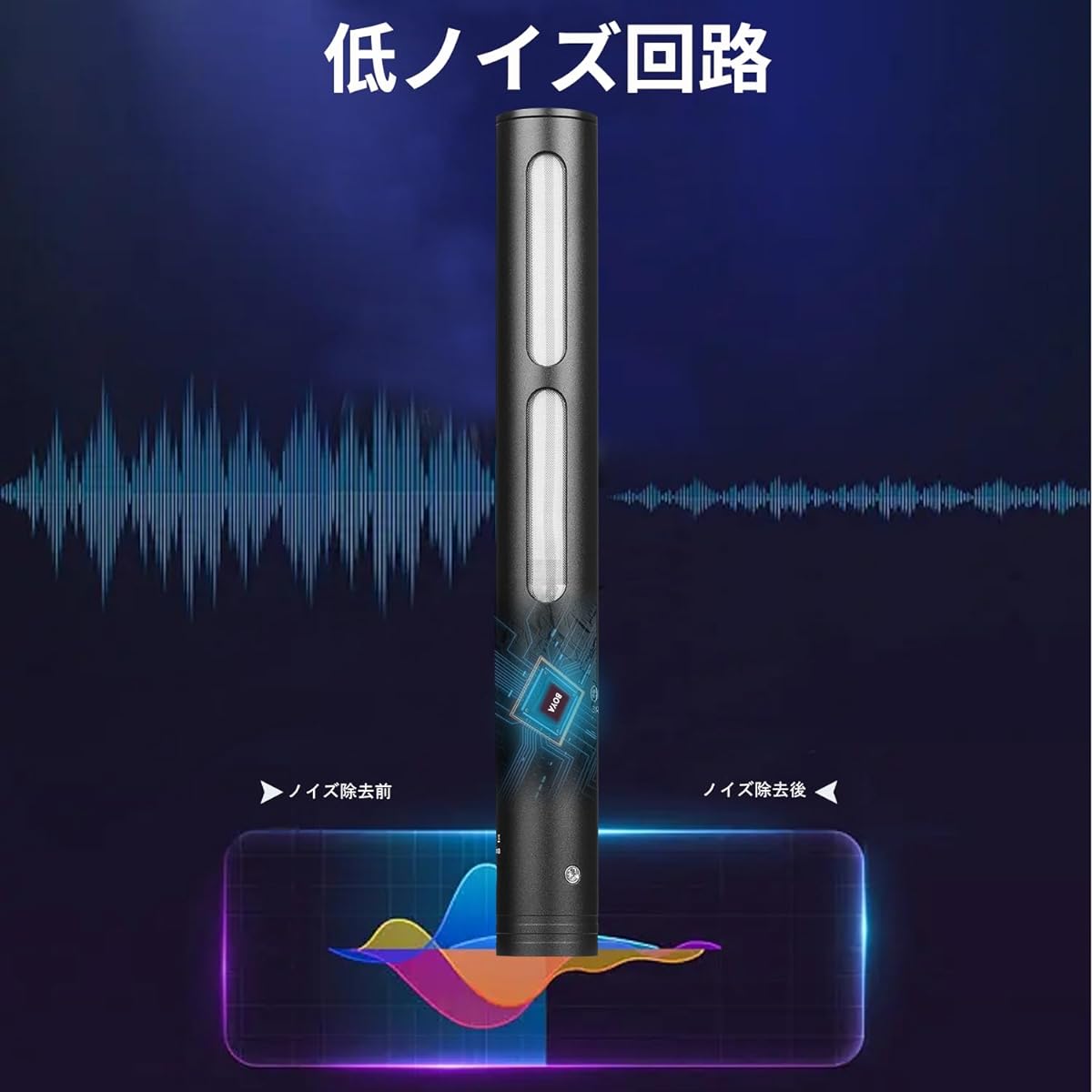 BOYA BY-BM6040 Unidirectional Condenser Microphone 12-48V External Phantom Power Wide Frequency Response 90Hz-20KHz 3-Pole XLR Robust Aluminum Alloy Construction Ideal for Broadcasting, Program Filming, Location, Documentaries, YouTube, TikTok