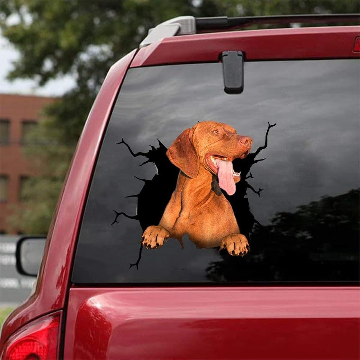 Ocean Gift Vizsla Car Decals Dog Car Stickers Set of 2 Realistic Vizsla Stickers Car Window Wall Series 84 Sizes 10" x 10"