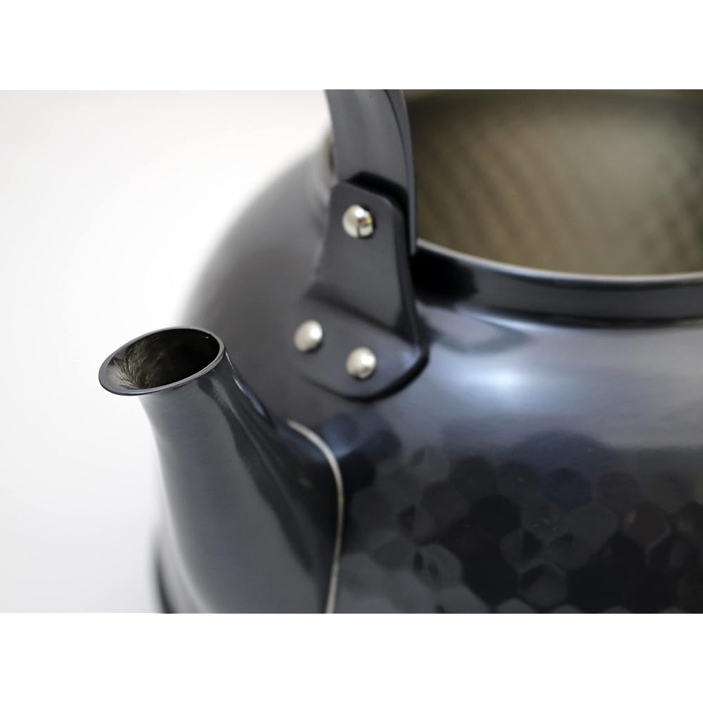 Shinko Metal Shinkodo Made in Japan Pure Copper Black Copper Finish Hammered Water Boiler 2.3L Gift Wrapping Specification