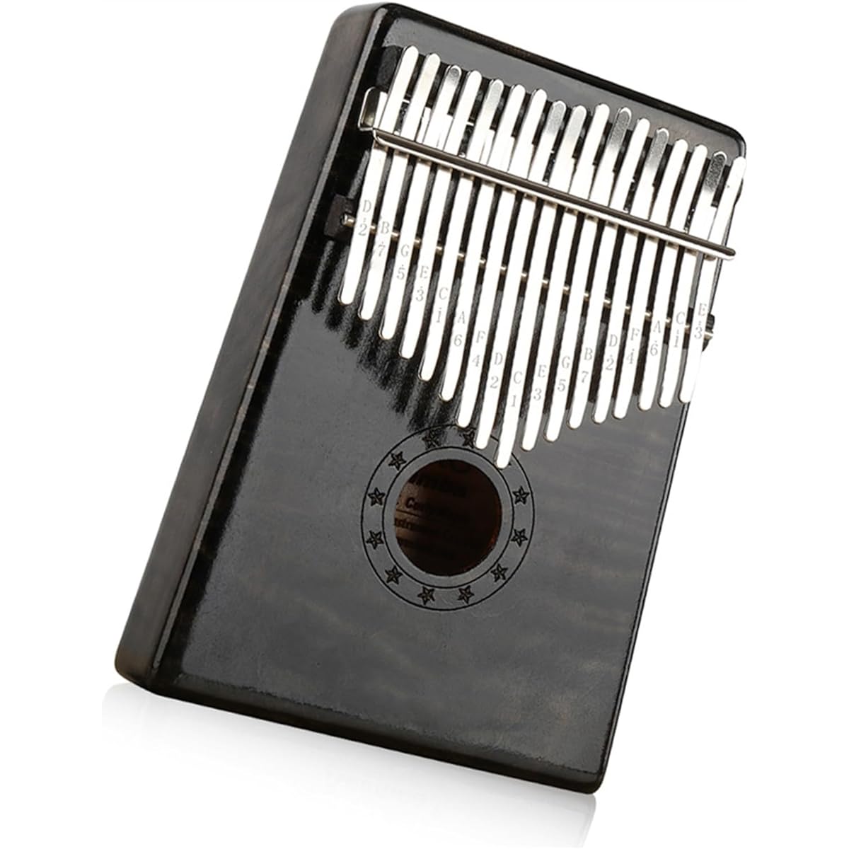 Professional Kalimba Black Tiger Pattern Maple Kalimba Thumb Piano 17 Tone Kalimba Finger Piano Portable Musical Instrument for Beginners