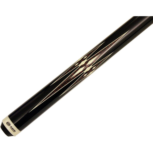 Purex HXT4 Midnight Black with Snakewood and White Double Star Graphic Design Technology Pool Cue