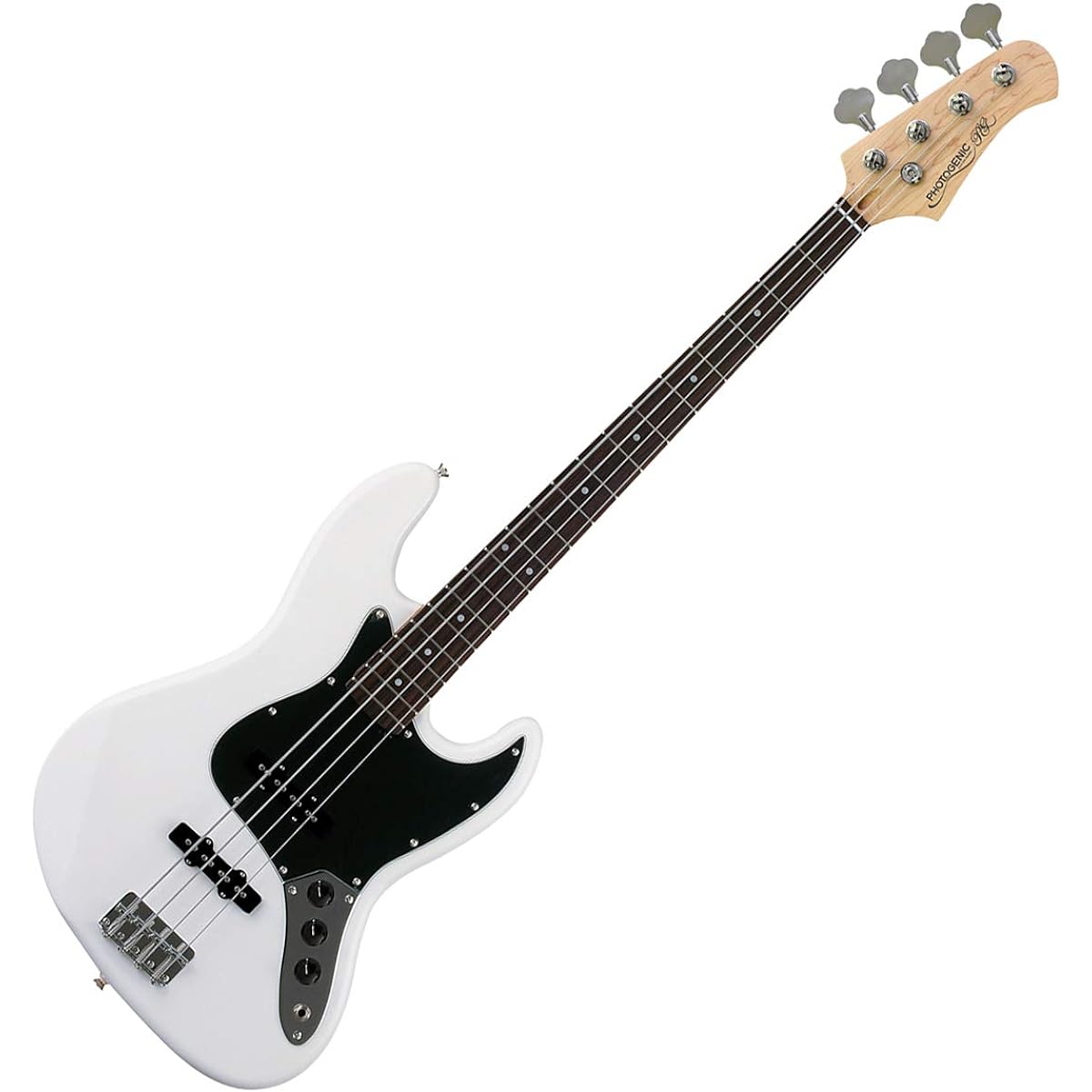 Photogenic JB-240/B3P WH Bass Beginner 12-piece Set [With Mini Amplifier] Jazz Bass Type Photogenic