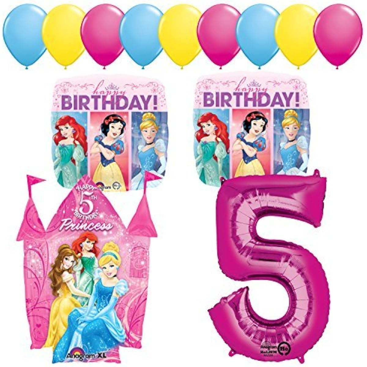 Mayflower Products Princess Party 5th Birthday Party Supplies Balloon Decorations