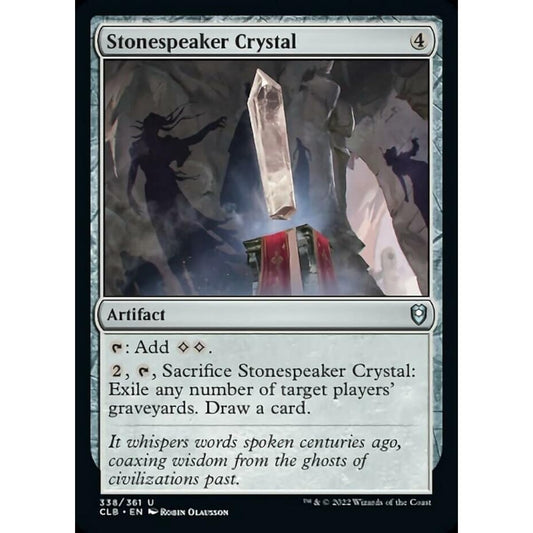 Magic the Gathering Stone Peaker Crystal (338) Foil Battle of Baldur's Gate