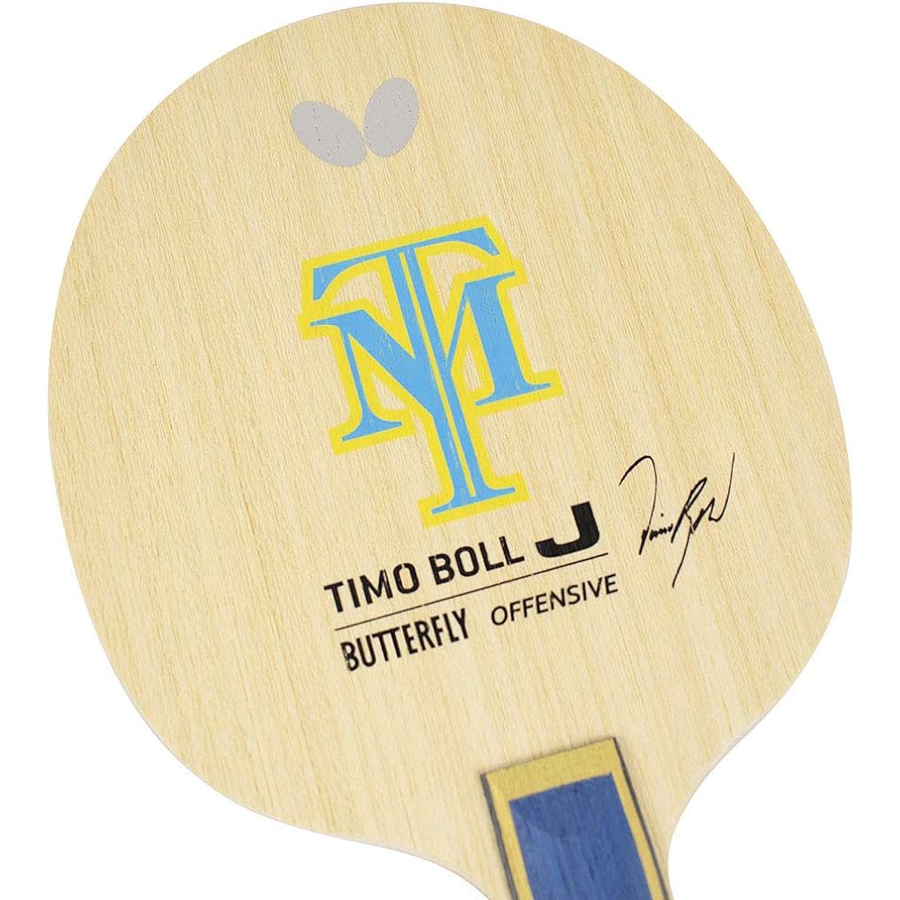 Butterfly Table Tennis Racket Timo Boll J Shakehand Attack 5 Plywood Kids (4-9 years old) For Beginners Flare Large Ball Compatible 36931