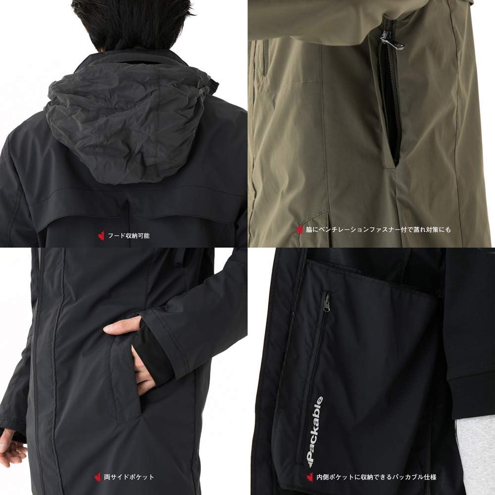 [Pajar] CORO Men's Packable Rain Jacket Rain Parka Sports Outdoor Wear Outerwear