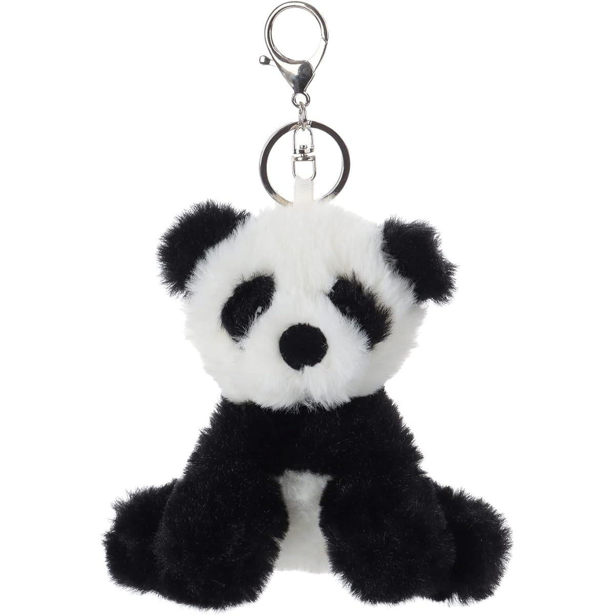 Apricot Lamb Cute Toy Stuffed Animal Panda Plush Soft Keychain for Kids Bag Wallet Backpack Handbag (4.5 Inch), Black, S