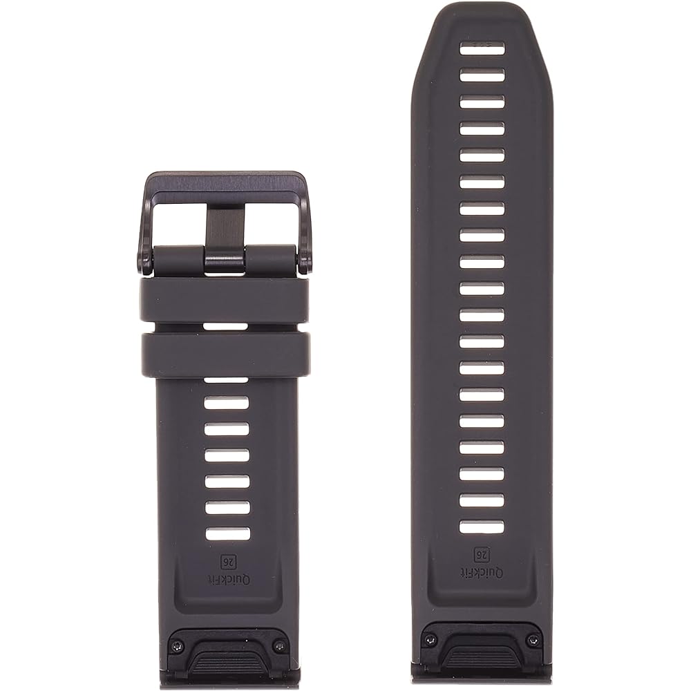 GARMIN Genuine Replacement Band QuickFit F7X 26mm Compatible with Graphite fenix7X [Genuine Japanese Product] Black 010-13117-21